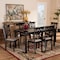Baxton Studio Dallas Sand Upholstered and Brown Finished Wood 7-Piece Dining Set 171-10955-10519 - alternate 8
